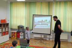 Spotkanie przedszkolaków w ramach kampanii "Bezpieczny przejazd"